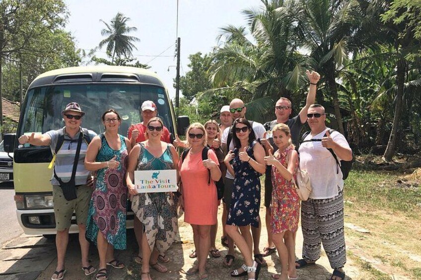 Happy Lithuanian group tour with our Sri Lanka tour package 4