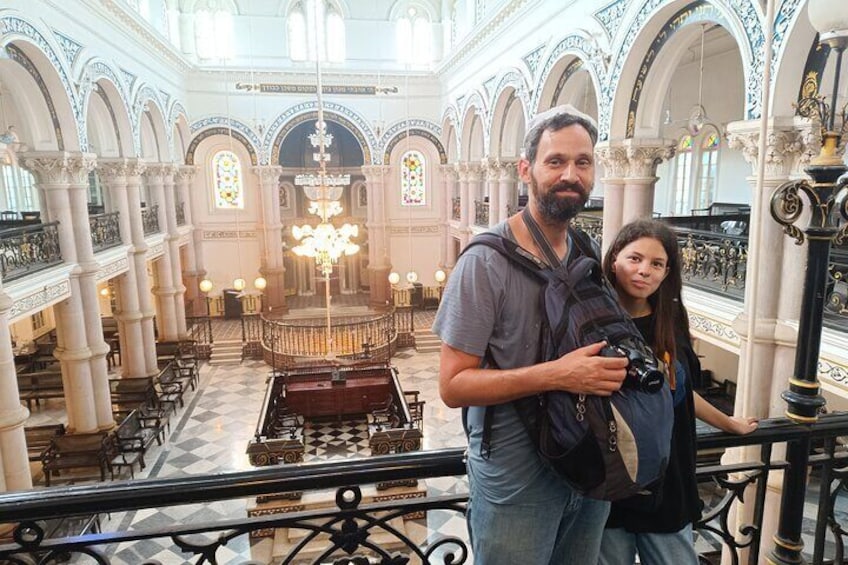 Guests from Israel in Maghen David Synagogue