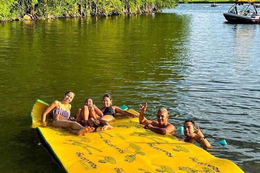 Lake Austin Private Party Boat 2-Hour Swim, BYOB, Lily Pad 2
