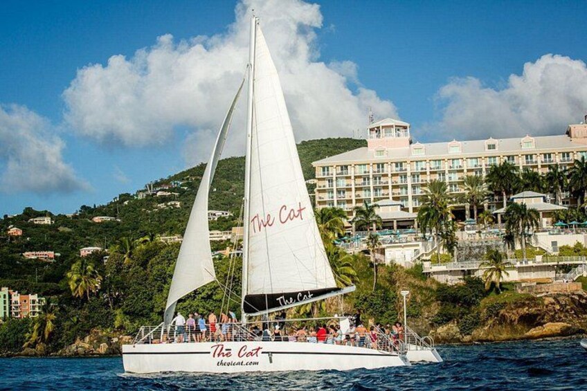Take a relaxing evening cruise from the Marriott Frenchman's Cove Dock 2