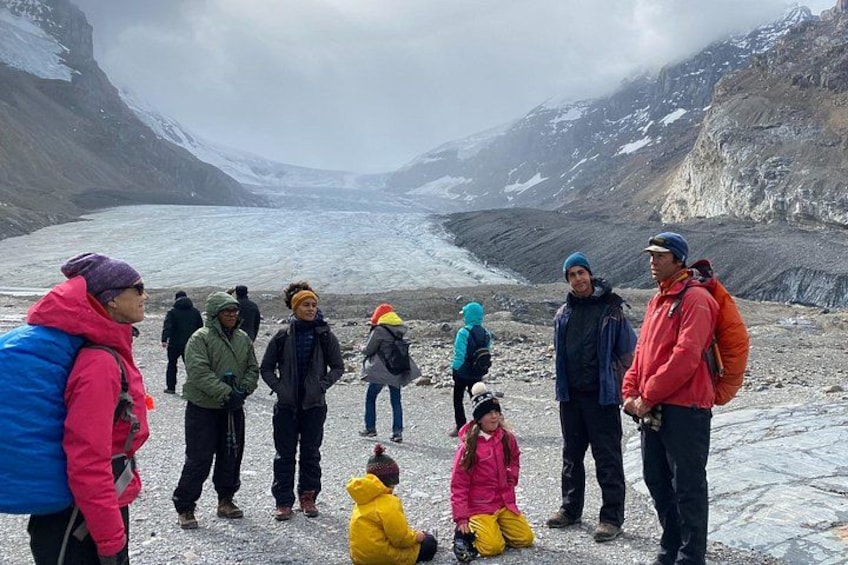 Taking a moment before we get on the glacier to acknowledge the traditional territory we operate in 4