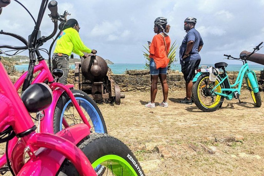 E-Bike Tour of Antigua Forts and Beaches 3