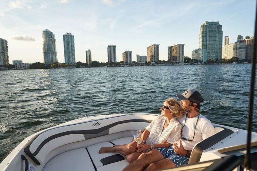 Private Boat Ride in Miami with Experienced Captain and Champagne 1