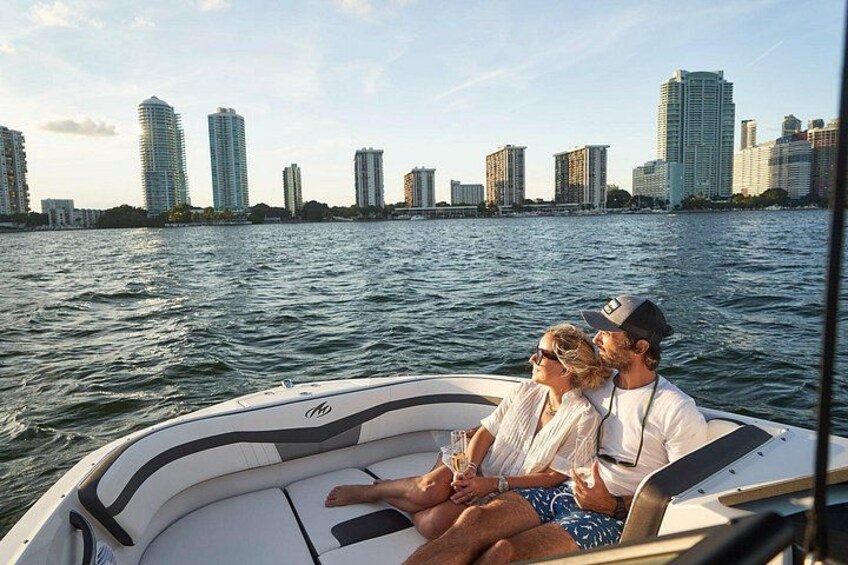 Private Boat Ride in Miami with Experienced Captain and Champagne 1