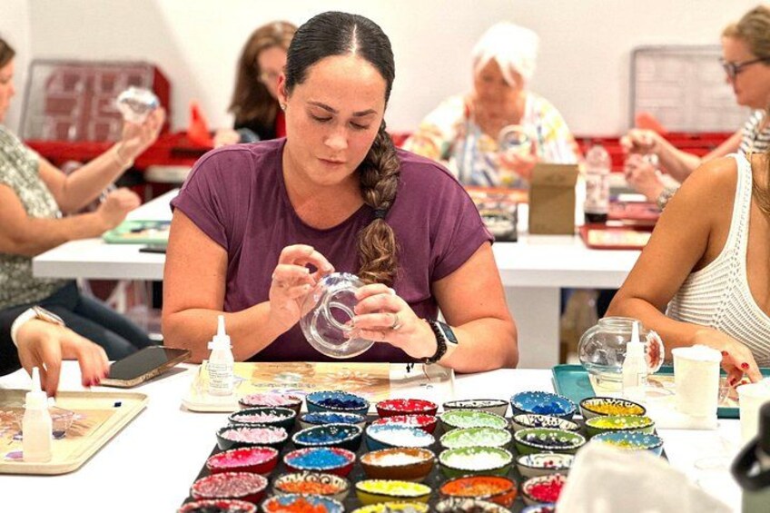Mosaic Art Classes Sydney: Turkish Lamp Workshop 2