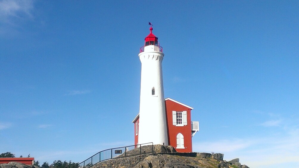 Lighthouse at Fort Rodd on Vancouver island