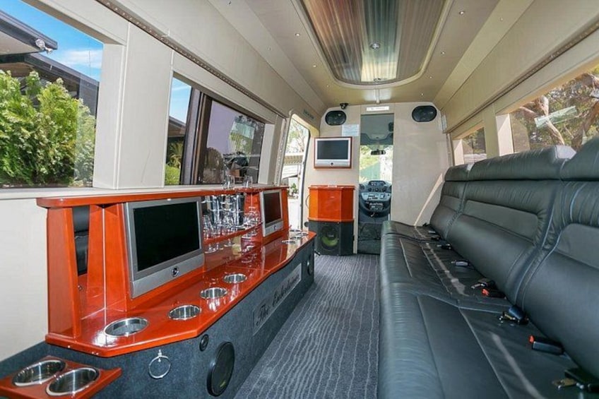 Interior of the luxury Mercedes Sprinter 5