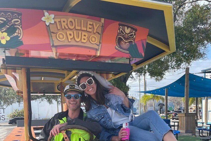 Party Bike Through St Pete with Bar and Mural Stop on Trolley Pub 2