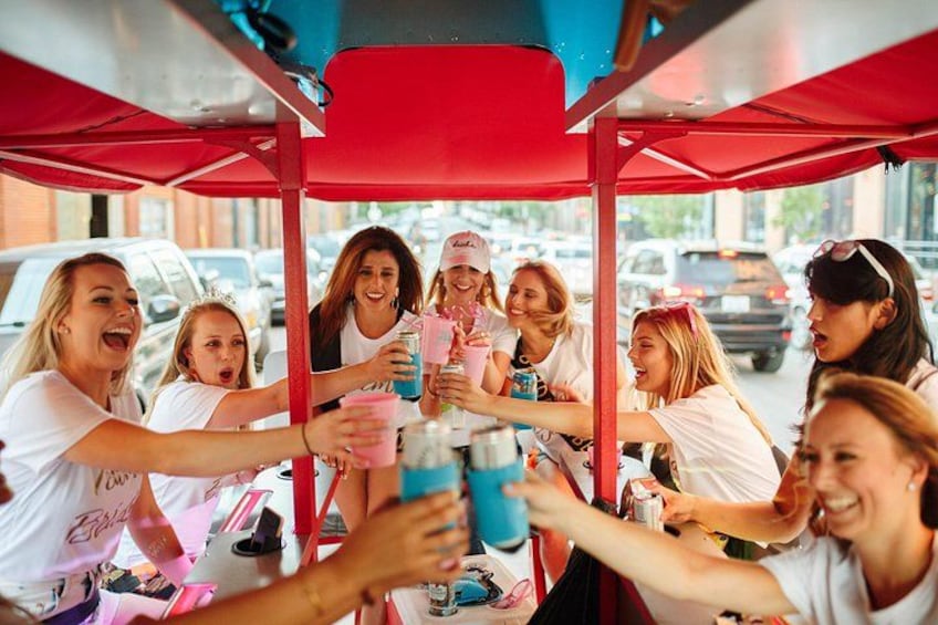Party Bike through St. Pete with Bar+Mural Stops on Trolley Pub 1