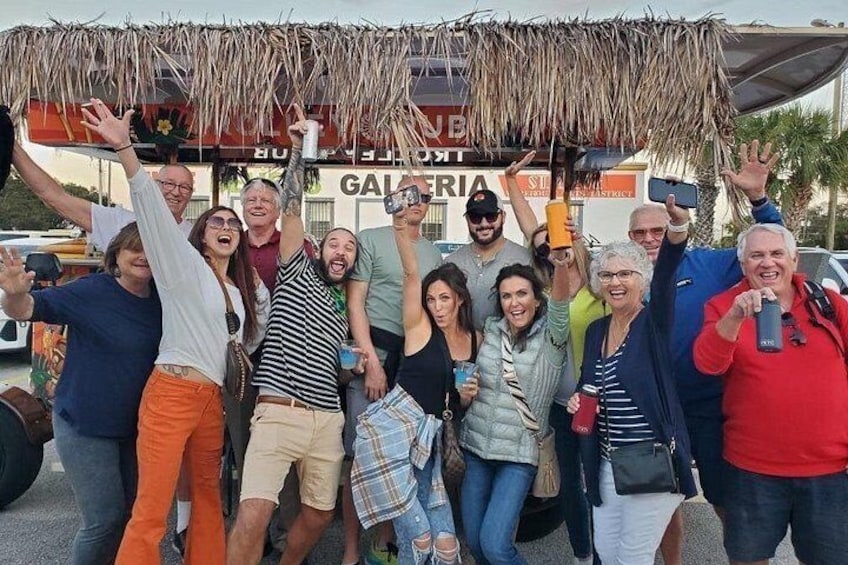 Party Bike through St. Pete with Bar+Mural Stops on Trolley Pub 2