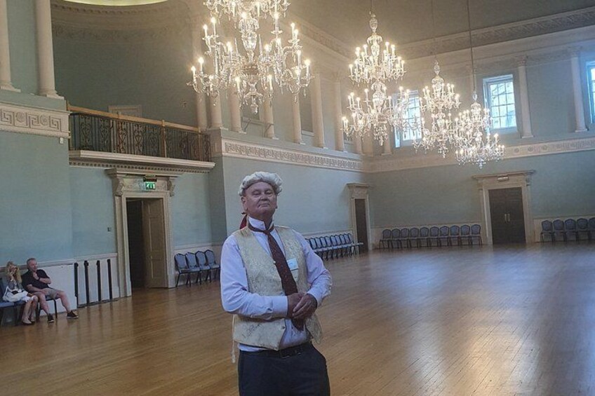 Inside The Assembly Rooms which becomes Lady Dandury's Ballroom 4