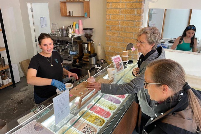 Gelato tastings at Zelati Dessert Cafe. 5