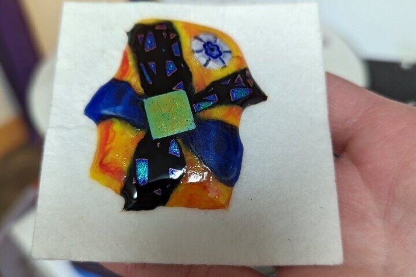 Fused Glass Necklace Class in Estes Park