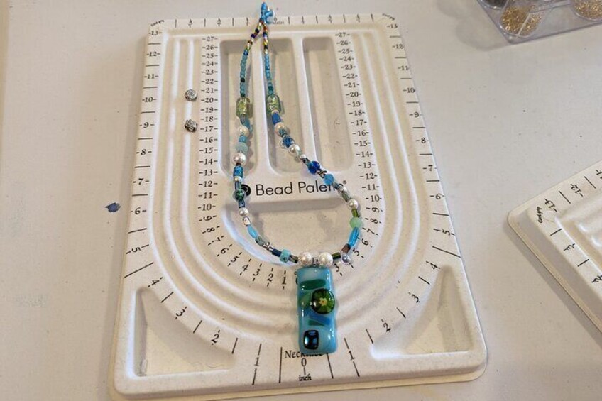 Fused Glass Necklace Class in Estes Park