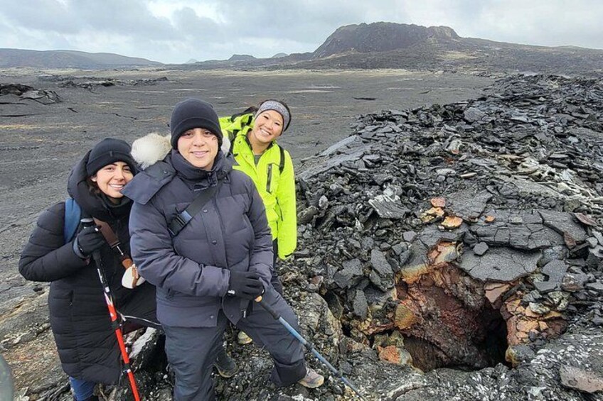 Hikers at Fagradalsfjall Volcano Tour 4