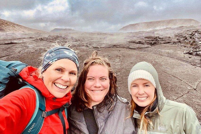 Our guide Ragga with hikers at Fagradalsfjall Volcano. 2
