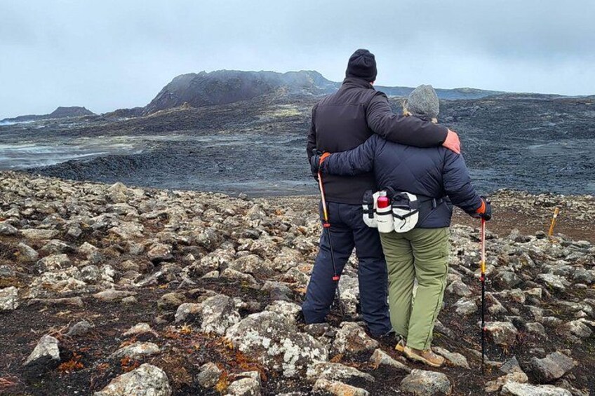 Hugs and love at Fagradalsfjall Volcano Tour 2