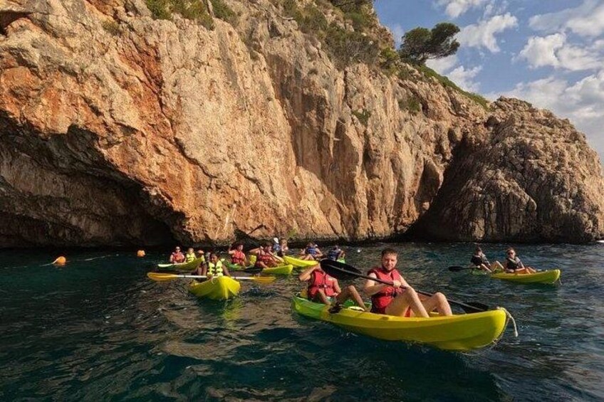 Kayak excursion in Jávea, Cala Granadella (Snorkeling) Caló, llop marí, ambolo 2