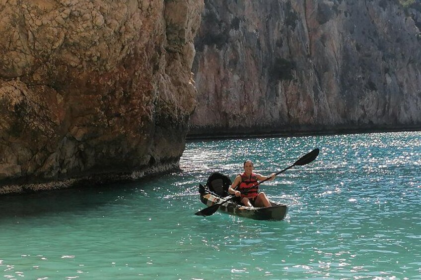 Kayak excursion in Jávea, Cala Granadella (Snorkeling) Caló, llop marí, ambolo 5