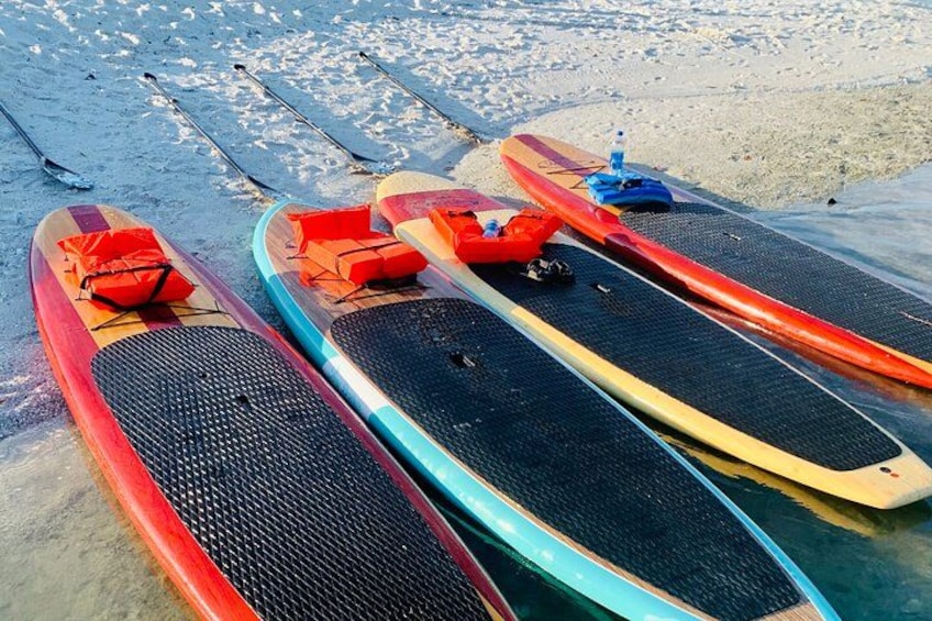 We use the best quality and most stable boards in the world to ensure all of our guest have a 100% comfort and stability 4