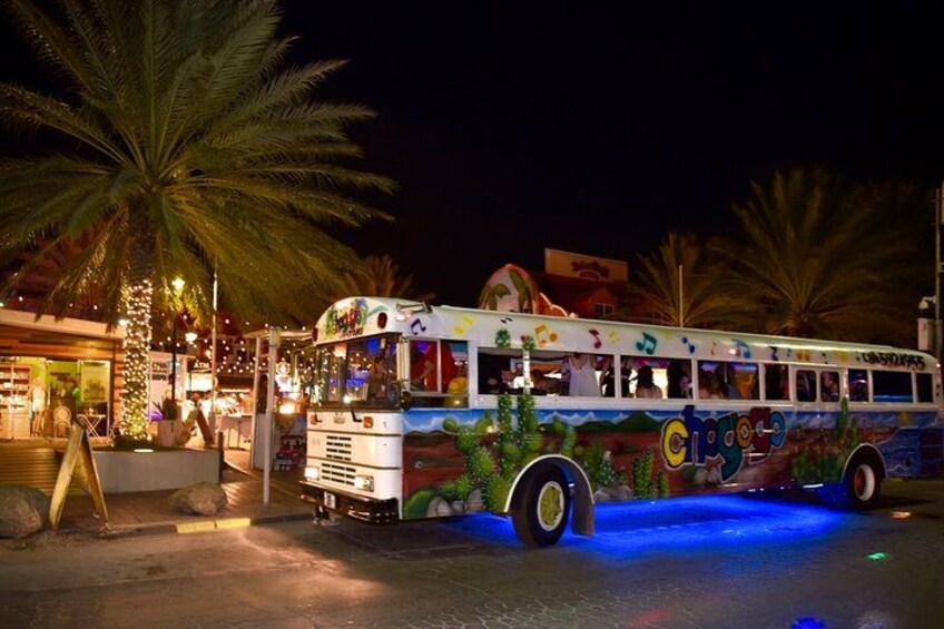 Aruba Nightlife Party Bus Tour with Live DJ and Cocktails 3