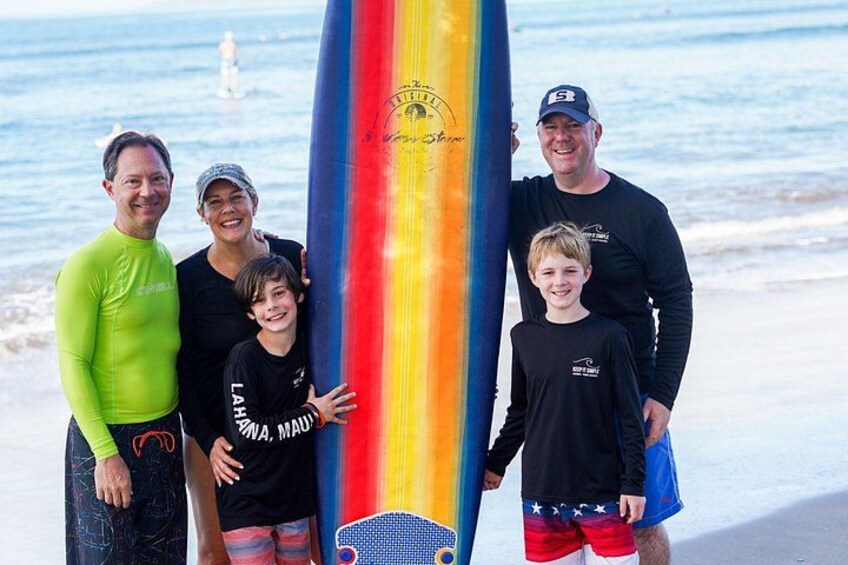 2 Hour Private Group Surf Lesson in Lahaina Maui 3