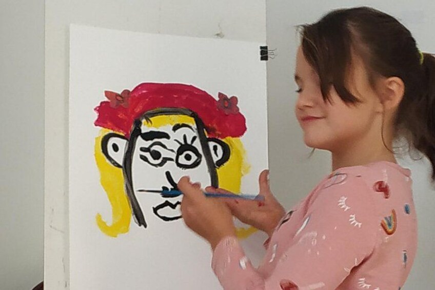 This girl was inspired by the "pink" era of Picasso 2