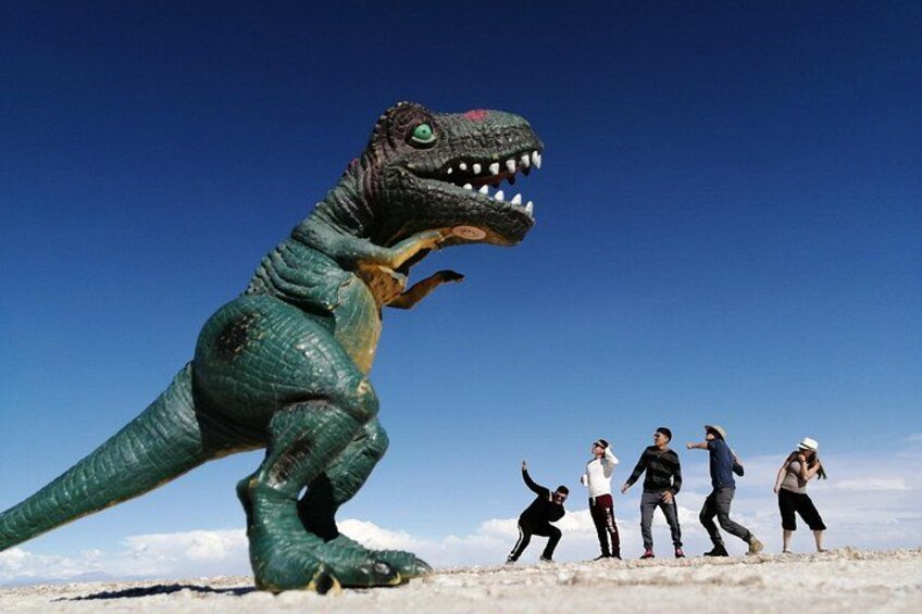 Perspective photography in salt flats 5
