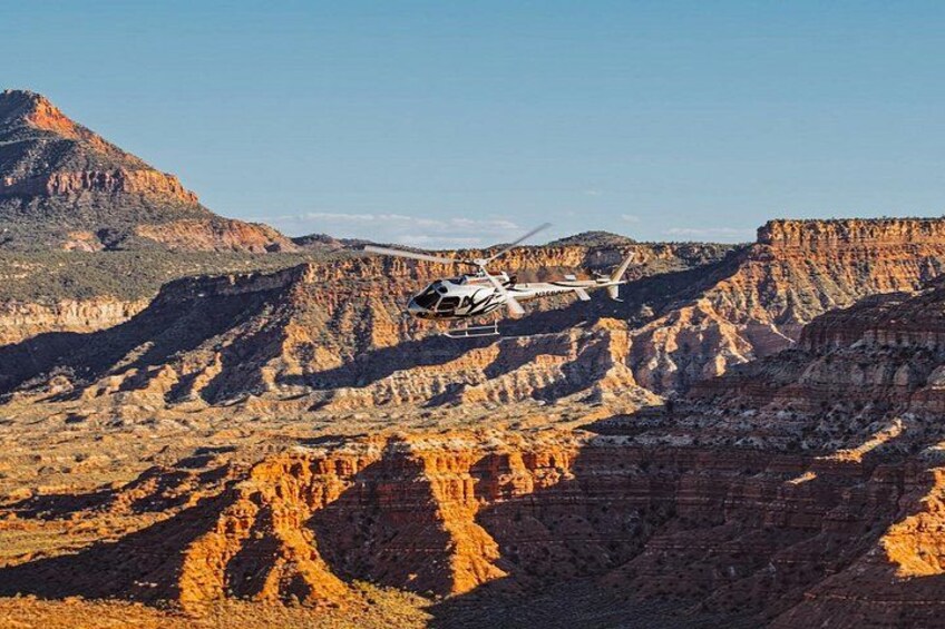 Return flight back to Zion Helicopter 1