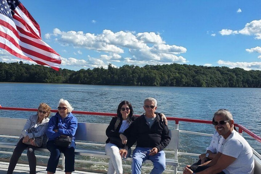 Passengers enjoying the Promenade deck 3