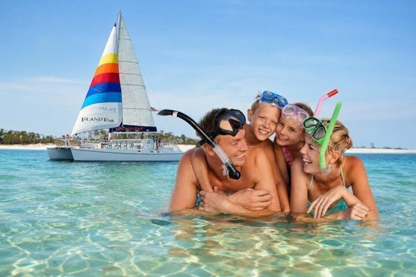 Shell Island Snorkel and Dolphin Catamaran Cruise with Island Time 1