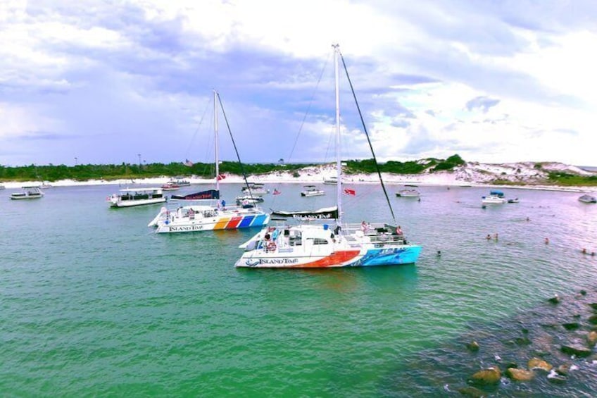 Shell Island Snorkel and Dolphin Catamaran Cruise with Island Time 2