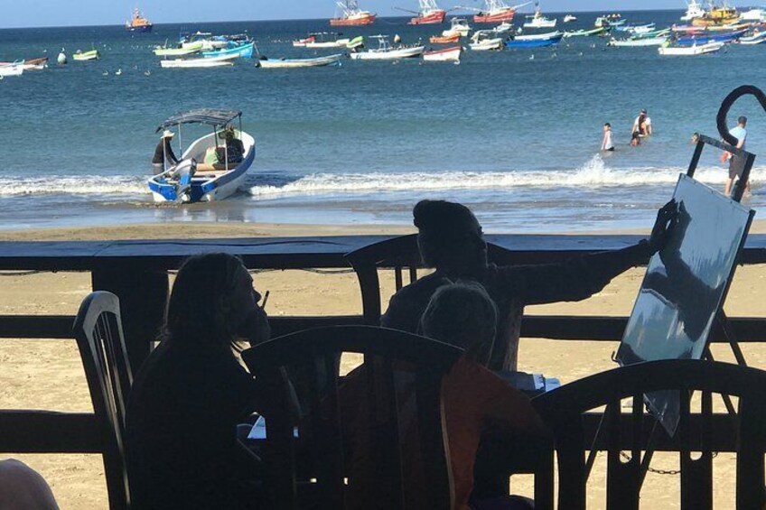 Learn Spanish on the beach