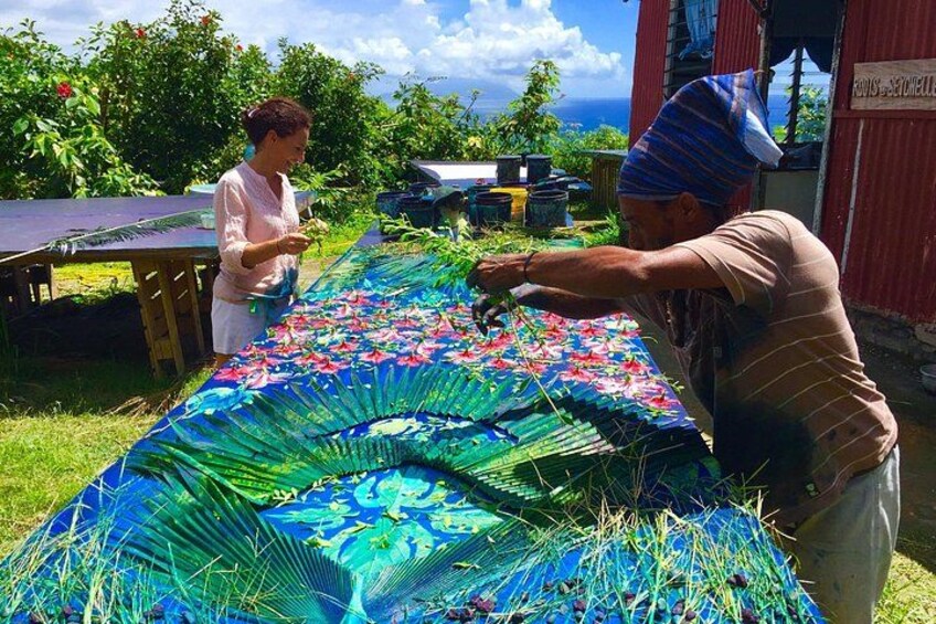 Learn the Traditional Seychelles Art of Sun Printing with Local Textile Designer 1
