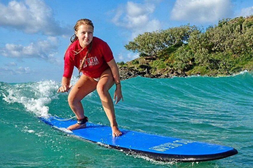 Rainbow Beach: Surf Lesson Safari & Beach 4WD Double Island Point 1