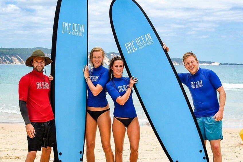 Rainbow Beach: Surf Lesson Safari & Beach 4WD Double Island Point 3