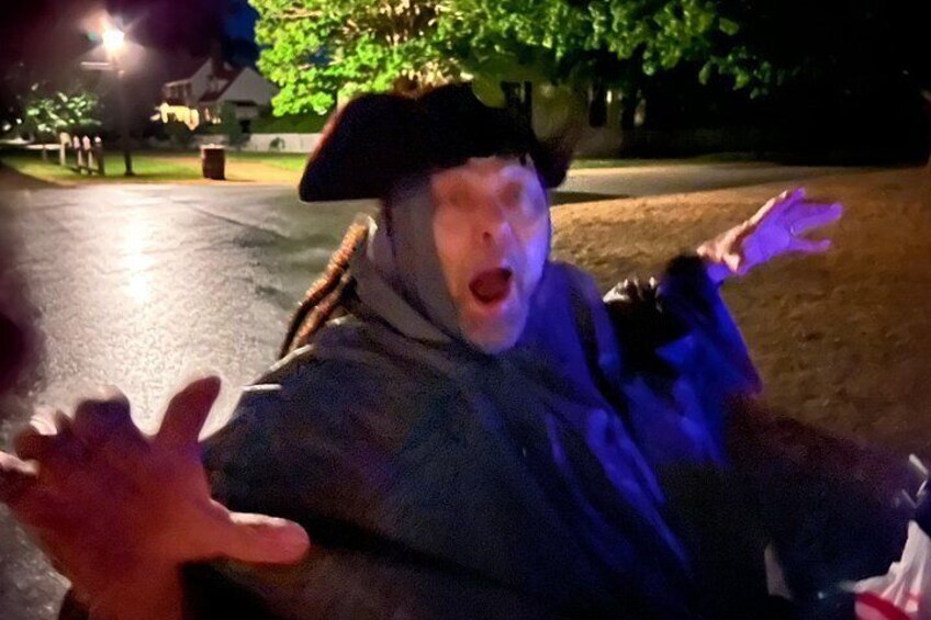 Mr.Pirate scared at the Peyton Randolph house! 2