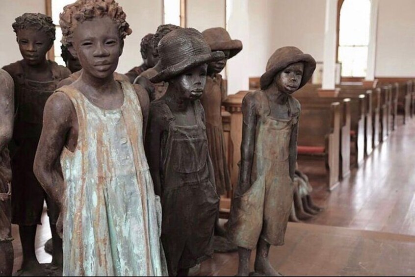 The children of the Whitney inside of the Antioch church. 3