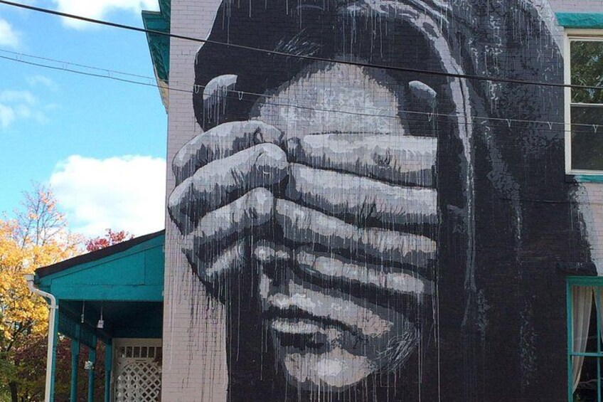 Hooded hiding woman, by Nils Westergard 4
