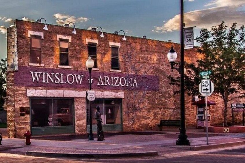 Famous Corner in Winslow Arizona our stop for Lunch 4