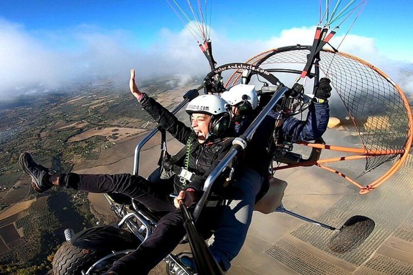 Paramotor flight in Ronda 3