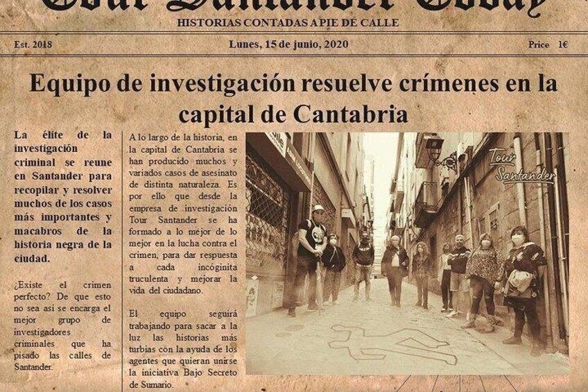 Crime Tour "Santander Under Summary Secret" 2