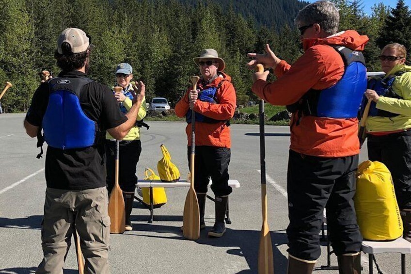 Safety and paddling instructions before the adventure starts! 2