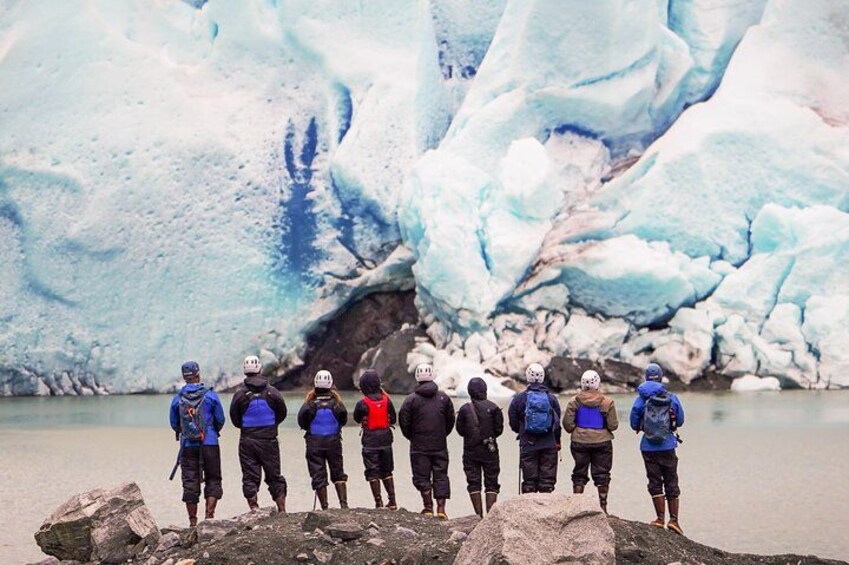 Getting a close up view of the Mendenhall Glacier Face 3