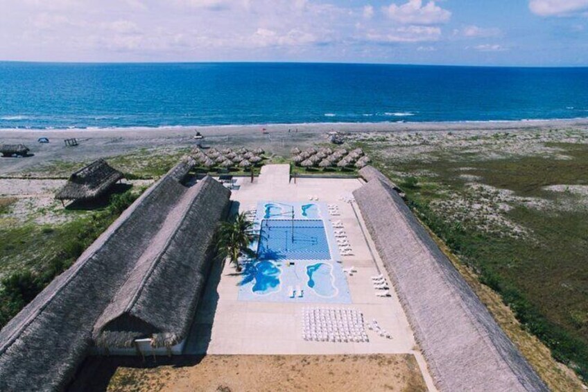 Mud volcano including pool and beach 3