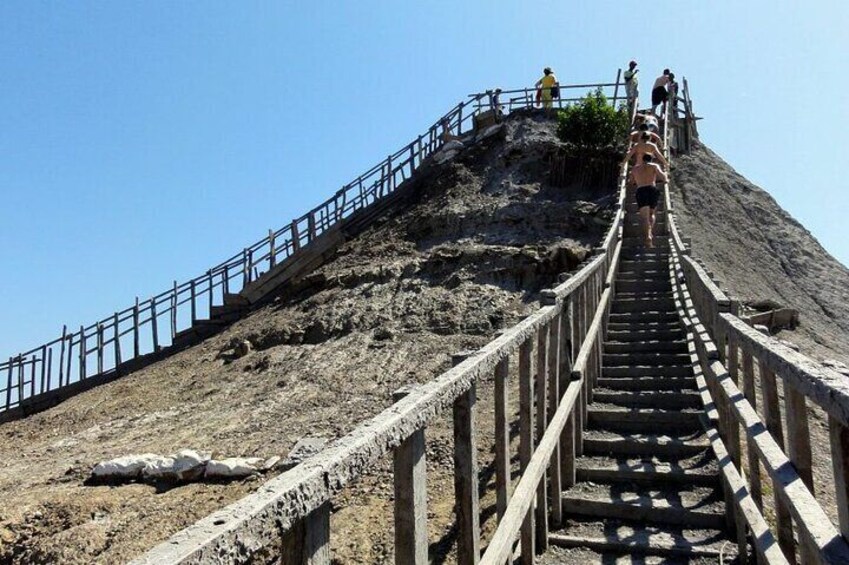 Mud volcano including pool and beach 2