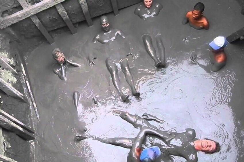 Mud volcano including pool and beach 1
