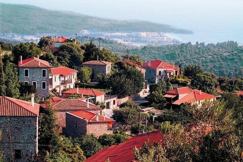 Parthenon Village with spectacular view to Neos Marmaras