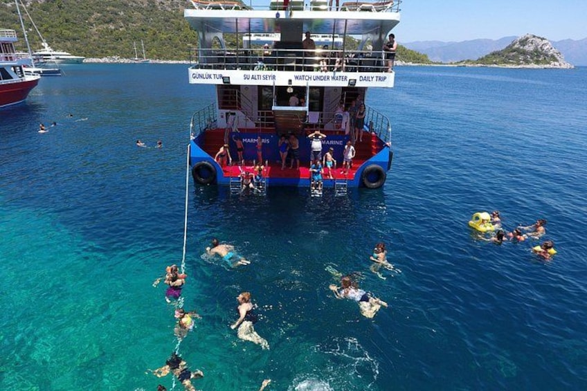 Full-Day Glass bottom Semi Submarine Cruise in Marmaris 5