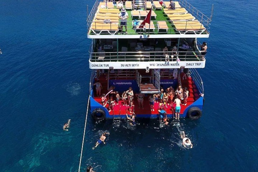 Full-Day Glass bottom Semi Submarine Cruise in Marmaris 2